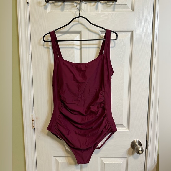 Maroon Swimsuit - Picture 1 of 4
